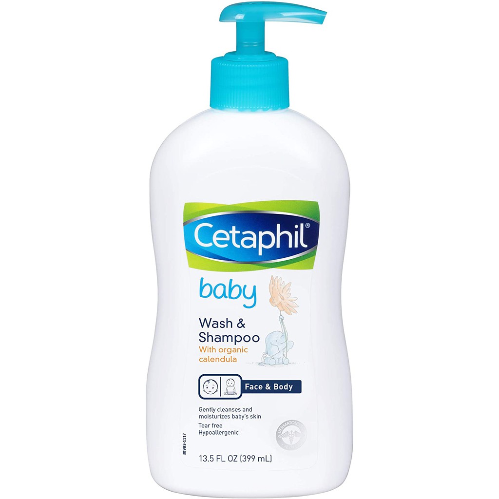 Sữa tắm gội Cetaphil Baby Wash & Shampoo with Organic Calendula 400ml