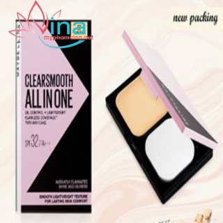 Phấn phủ maybelline clear smooth all in one spf 32 no.01 light 2