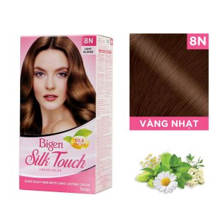Thuốc Nhuộm Tóc Bigen Silk Touch 8N - VÀNG NHẠT