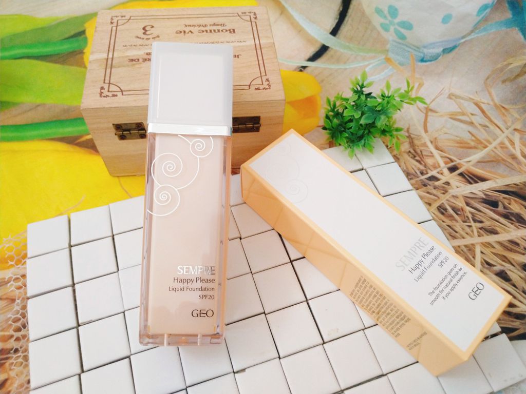 Kem Nền Geo Lamy Sempre Happy & Please Liquid Foundation SPF20 2