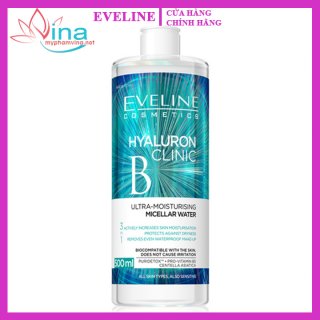 Nước tẩy trang Eveline Hyaluronic Clinic B5 dưỡng ẩm da 500ML 1