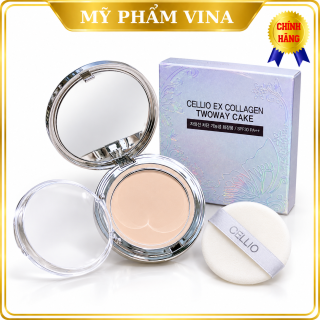 Phấn Phủ Cellio Ex Collagen Twoway Cake 13gr - tone 21