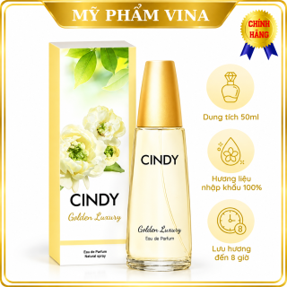 Nước hoa nữ Cindy Golden Luxury mùi hương sang trọng quyến rũ 50ml