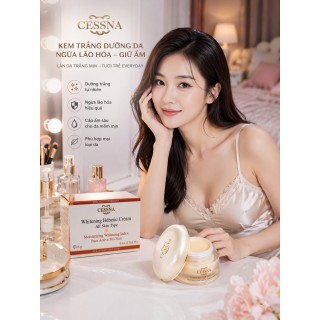 Kem CESSNA Dưỡng Trắng Da giữ Ẩm 18GR