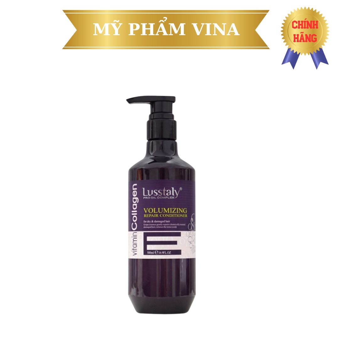 Dầu xả Lusstaly Vitamin Collagen Volumizing Repair Conditioner phục hồi siêu mượt tóc cao cấp 500ml 1