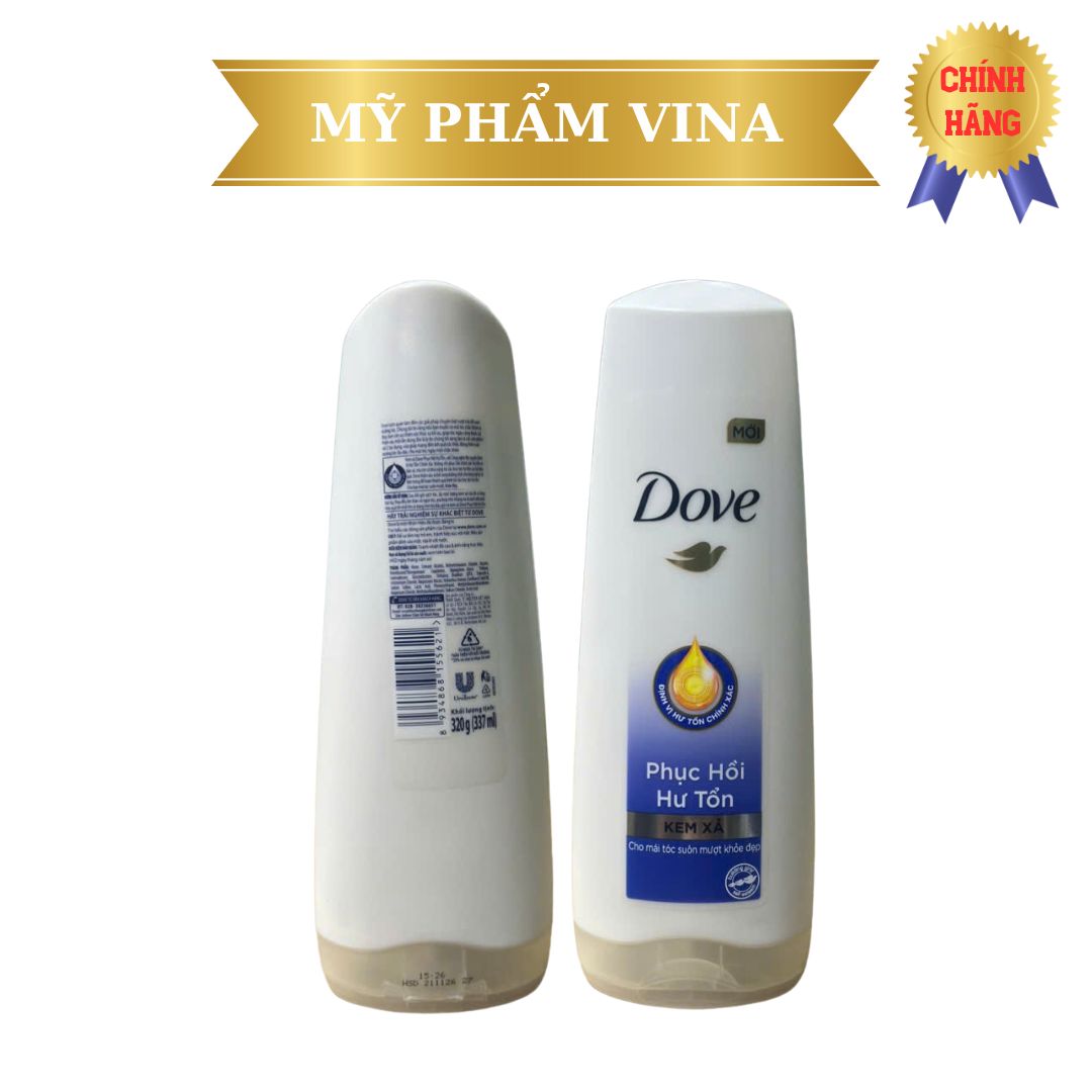Kem Xả Dove Phục Hồi Hư Tổn Chai 320G 2