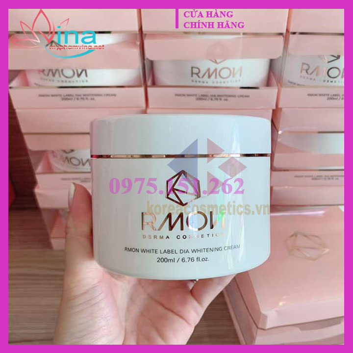 Kem dưỡng trắng da body tế bào gốc Rmon White Label Dia Whitening Cream 200ml 1