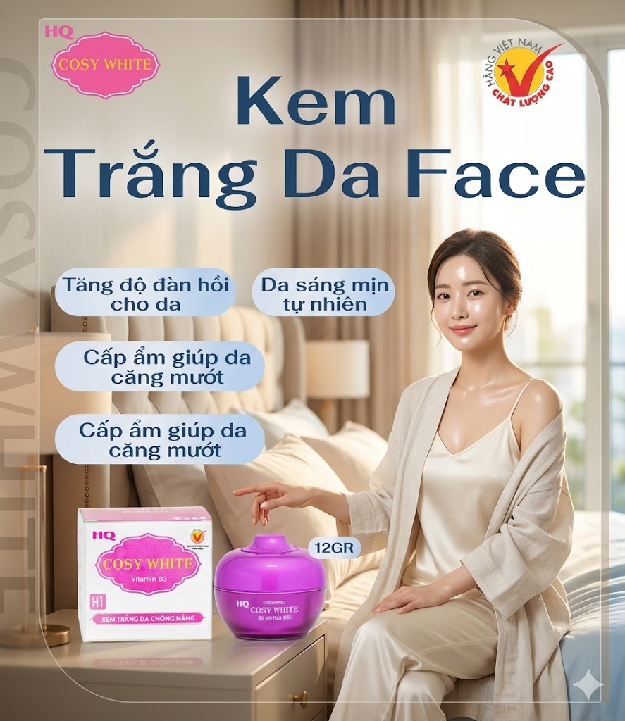 Kem HQ Cosy White H1 Trắng Da Chống Nắng 12GR 1