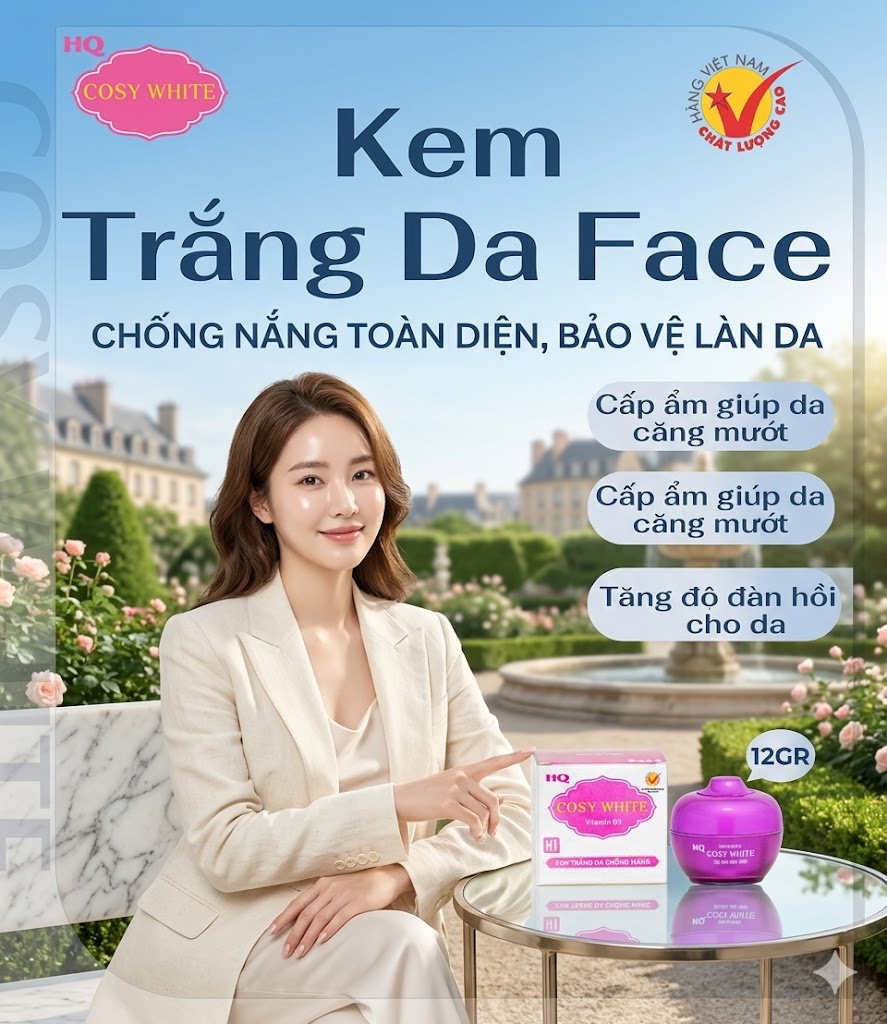 Kem HQ Cosy White H1 Trắng Da Chống Nắng 12GR 2