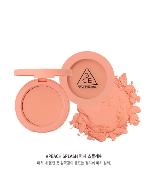 Phấn má hồng 3CE Face Blush #Peach splash: Cam nude 5.5gr 1