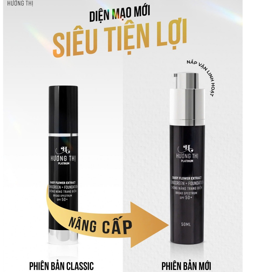 Kem chống nắng và lót trang điểm Hương Thị Sunscreen Foundation SPF50 50ml 2