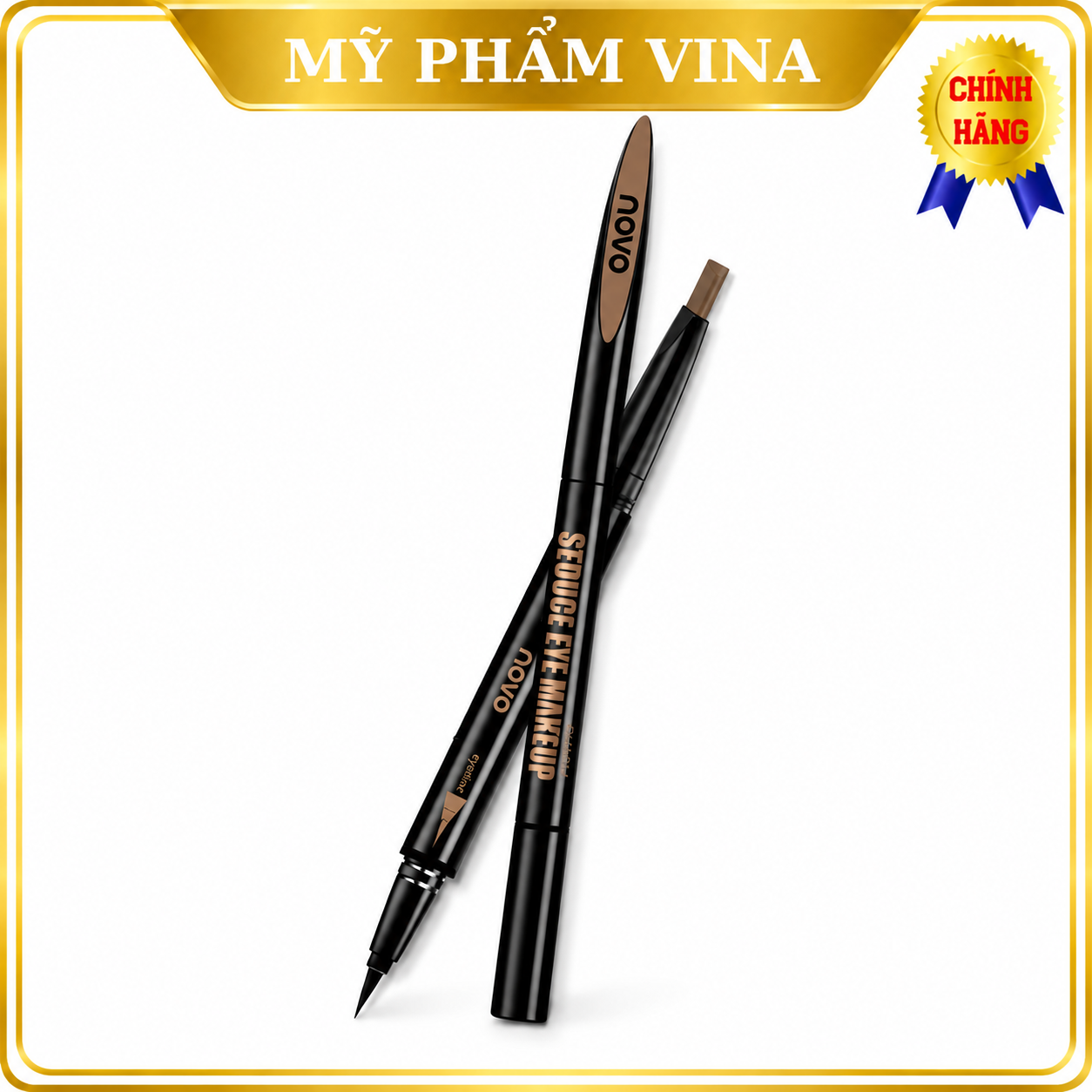 Chì Kẻ Mày 2in1 NoVo Makeup Seduce (KẺ MÀY + KẺ MẮT)