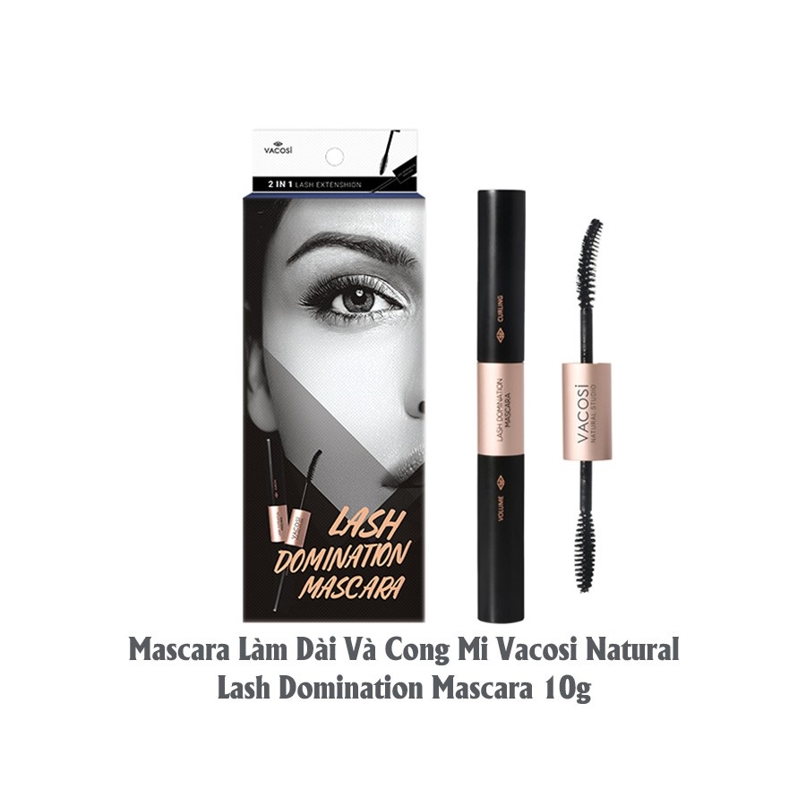 Mascara Làm Dài Và Cong Mi Vacosi Natural Lash Domination Mascara 10g 1