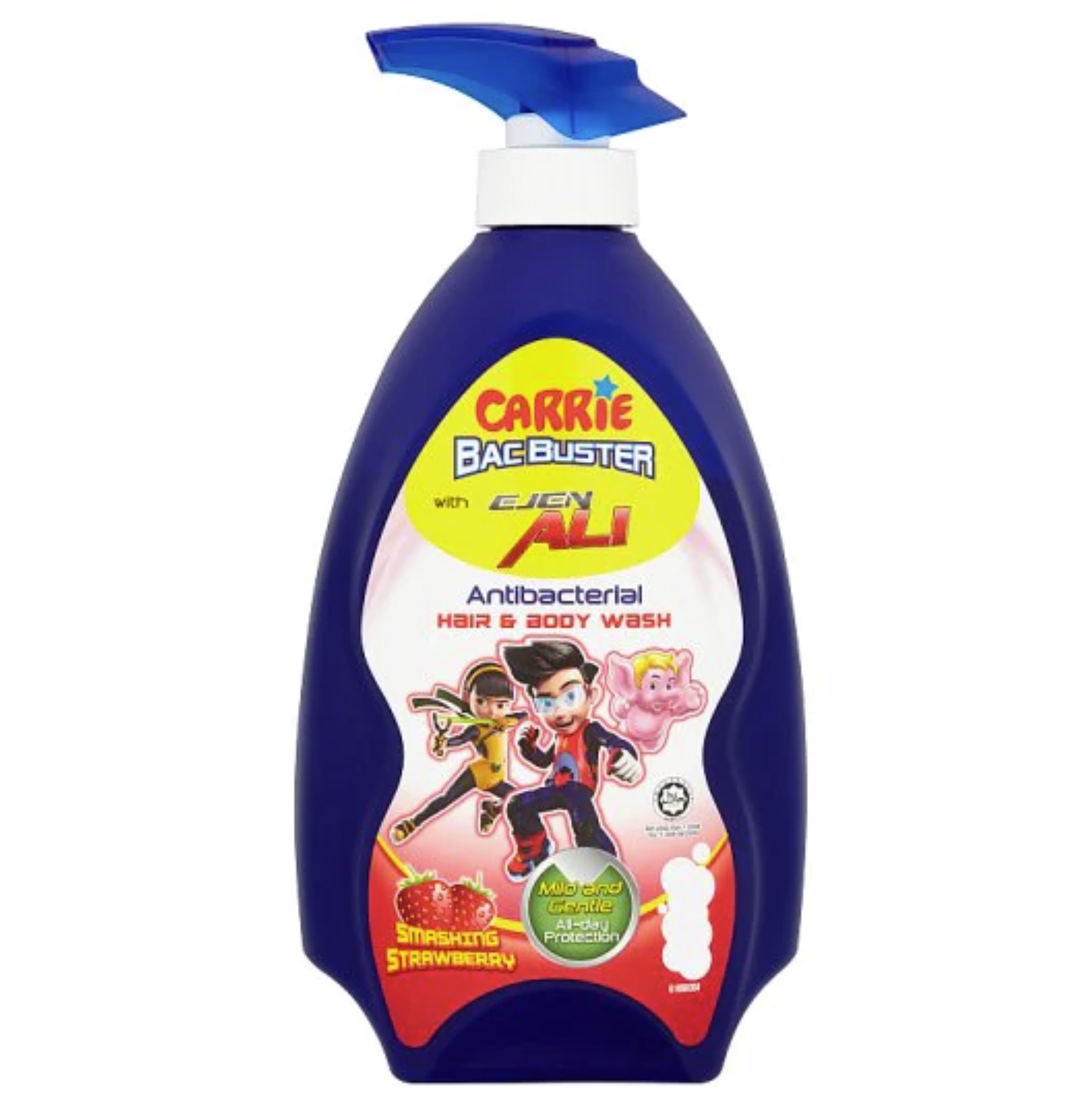 Sữa Tắm Gội Sạch Khuẩn Carrie Junior BacBuster Hương Strawberry 700G 2