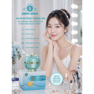 KEM WHITE SEIDO DƯỠNG TRẮNG NGỪA LÃO HÓA DA CHỐNG NẮNG NGÀY ĐÊM 16GR