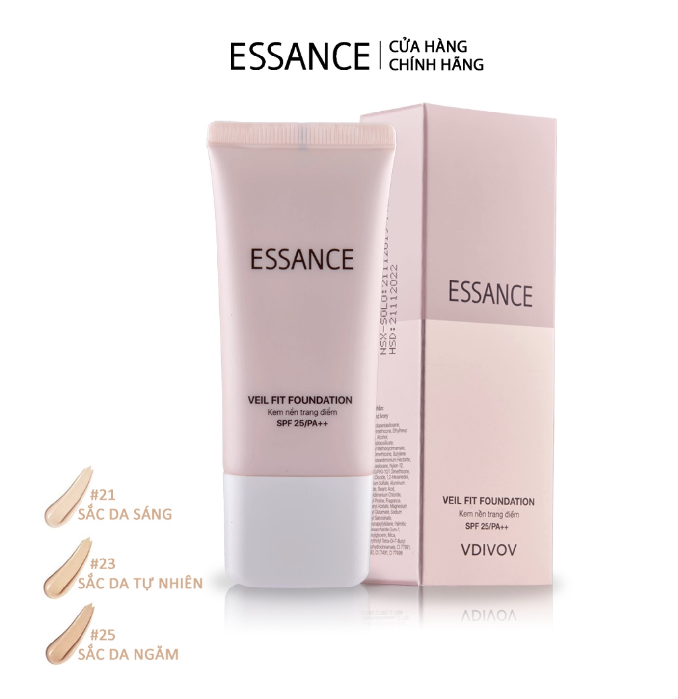 Kem trang điểm ESSANCE Powdery BB cream perfect Cover SPF50 – 30ml (mẫu mới) 1