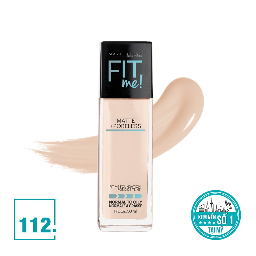 Kem nền maybelline fit me matte poreless foundation spf 22 - mịn nhẹ kiềm dầu chống nắng 2