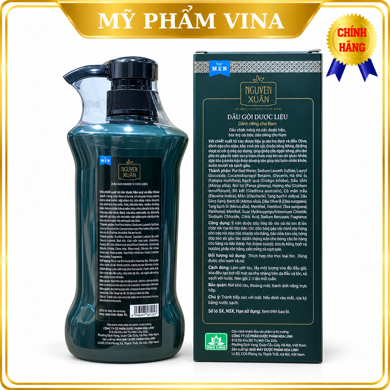 DẦU GỘI DƯỢC LIỆU NGUYÊN VƯƠNG LỊCH LÃM 250 ml 2