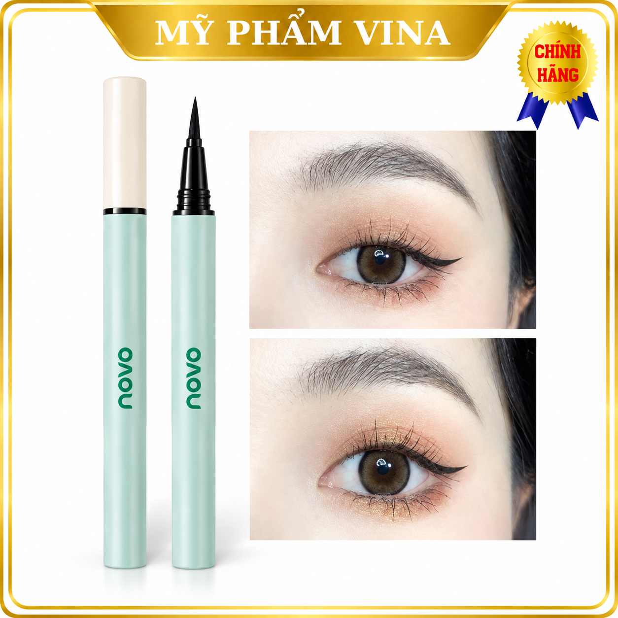 Bút Kẻ Mắt Nước Nét Mảnh Chống Nước NOVO 2