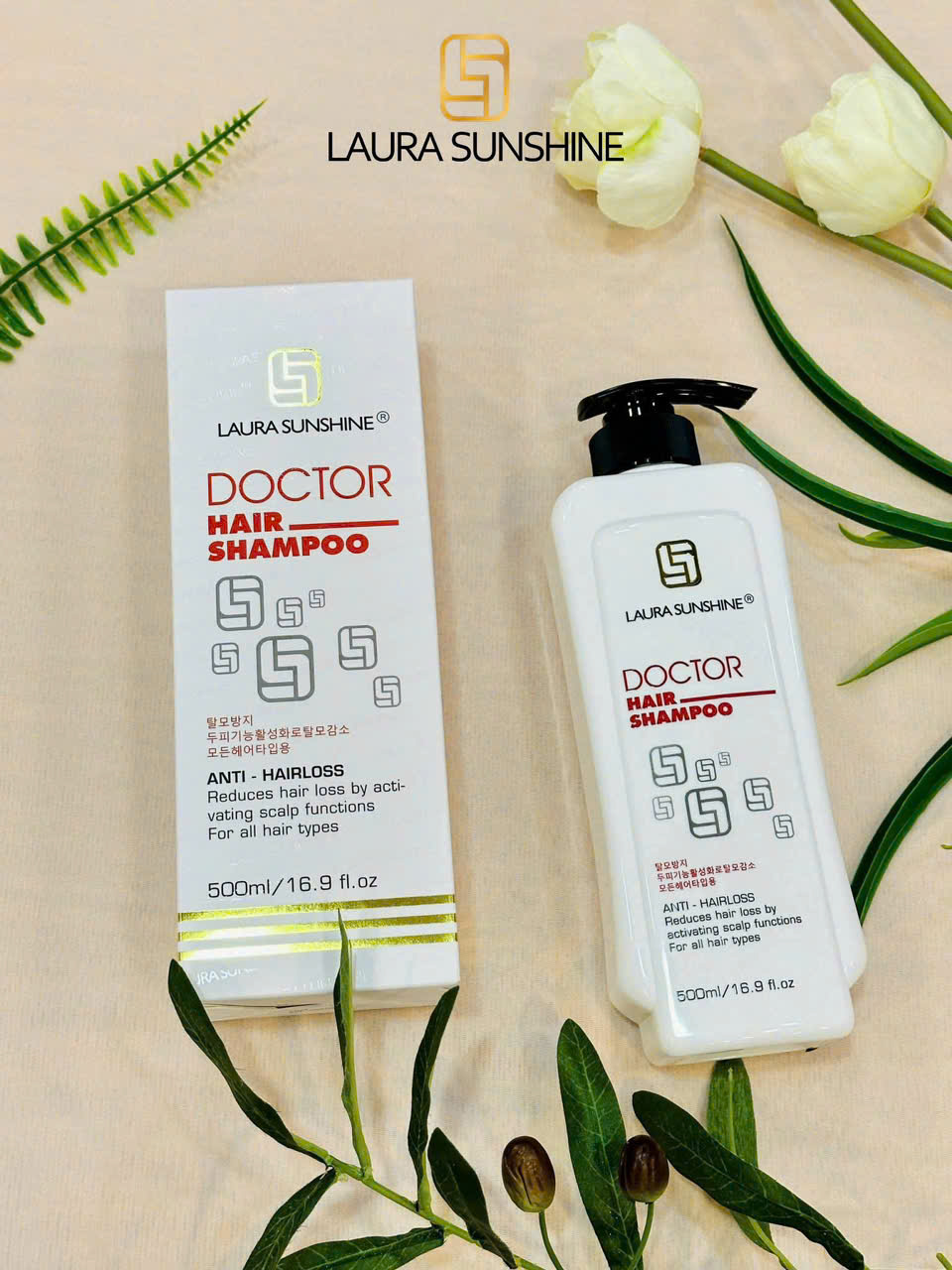 Dầu gội Doctor Hair Shampoo Laura Sunshine Nhật Kim Anh 500ML - giúp giảm rụng tóc 2