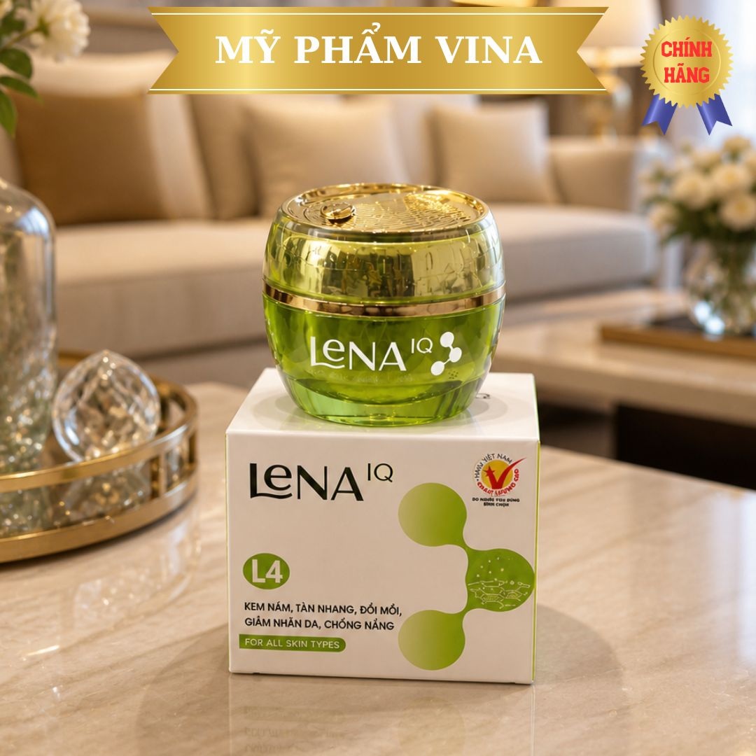 Kem LENA-IQ L4 Nám - Tàn nhang - Đồi mồi - Giảm nhăn - Chống nắng 12GR 1
