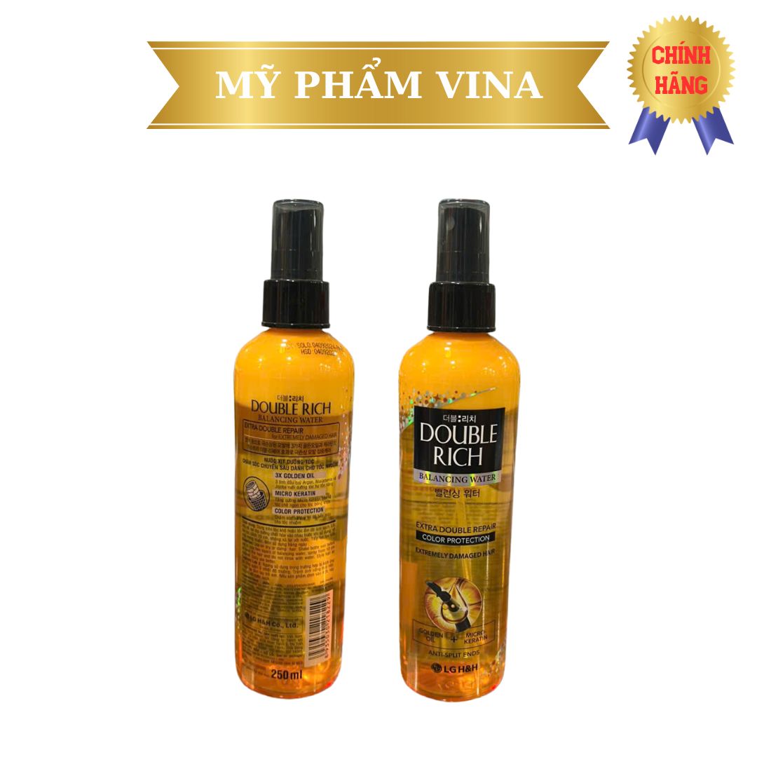 Nước Dưỡng Tóc Double Rich Balancing Water Extra Double Repair Color Protection Chuyên Sâu Cho Tóc Nhuộm - 250ML 2