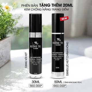 Kem chống nắng và lót trang điểm Hương Thị Sunscreen Foundation SPF50 50ml (PHIÊN BẢN TĂNG SIZE)