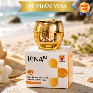 Kem LENA-IQ L3 mụn - Thâm - Nám - Mờ sẹo - Trắng da - Làm dịu da 12GR