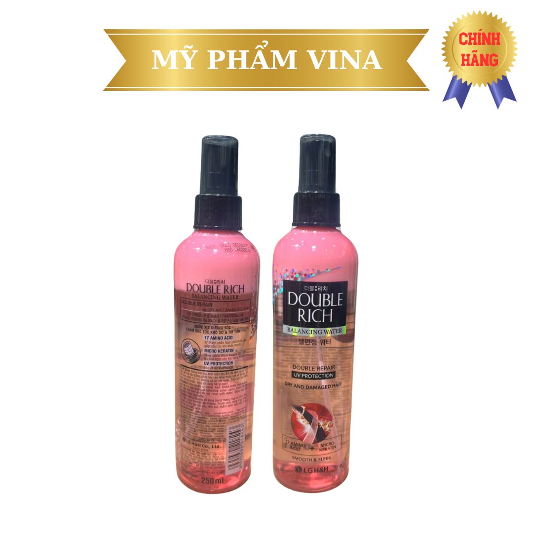 Xịt Dưỡng Tóc Double Rich Phục Hồi (Hồng) 250ml 2