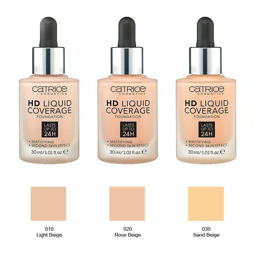 Kem Nền Catrice HD Liquid Coverage Foundation 30ml - Đức 1