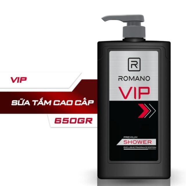 Sữa Tắm Nước Hoa Cao Cấp Romano Vip Pasion 650Gr 1