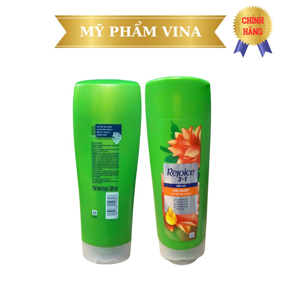 Dầu xả Rejoice Rich Conditioner siêu mềm mượt 48h 320ml 2