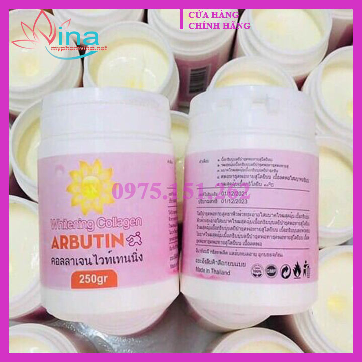 Kem kích trắng Arbutin  250gr - màu hồng chống nắng 2