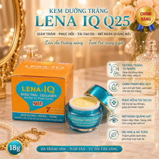 Kem Dưỡng Trắng LENA IQ Q25 - Giảm Thâm, Phục Hồi, Tái Tạo Da, Mờ Nhăn Quầng Mắt 18g