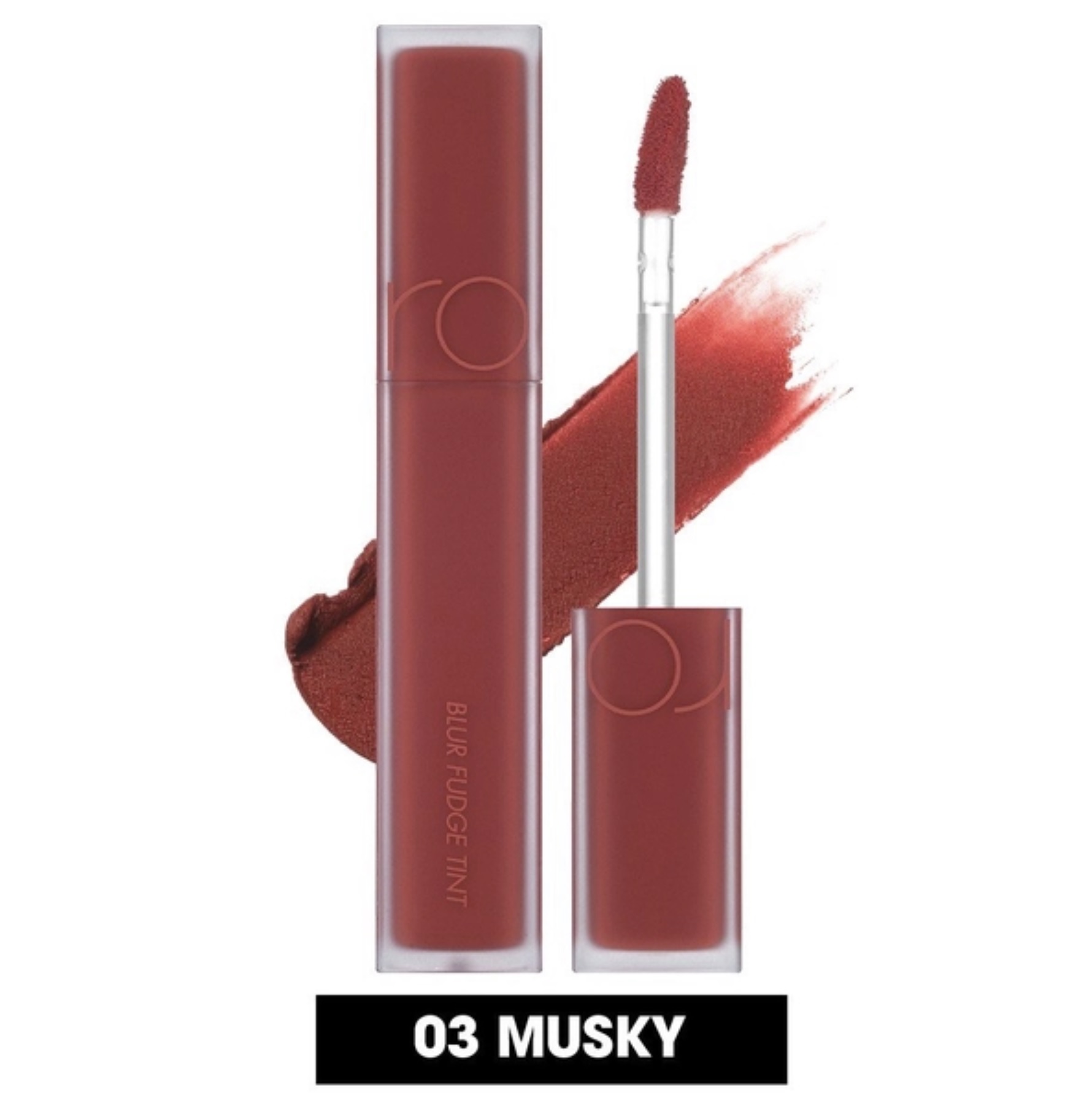 Son kem lì Romand Blur Fudge Tint Màu 03 Musky: Cam đỏ gạch  2
