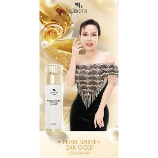 Sữa rửa mặt ngọc trai vàng 24k Hương Thị Pearl Shine 24K Gold 120ml