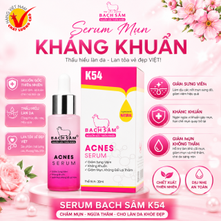 SERUM BẠCH SÂM K54 CHẤM MỤN NGỪA THÂM 30ML