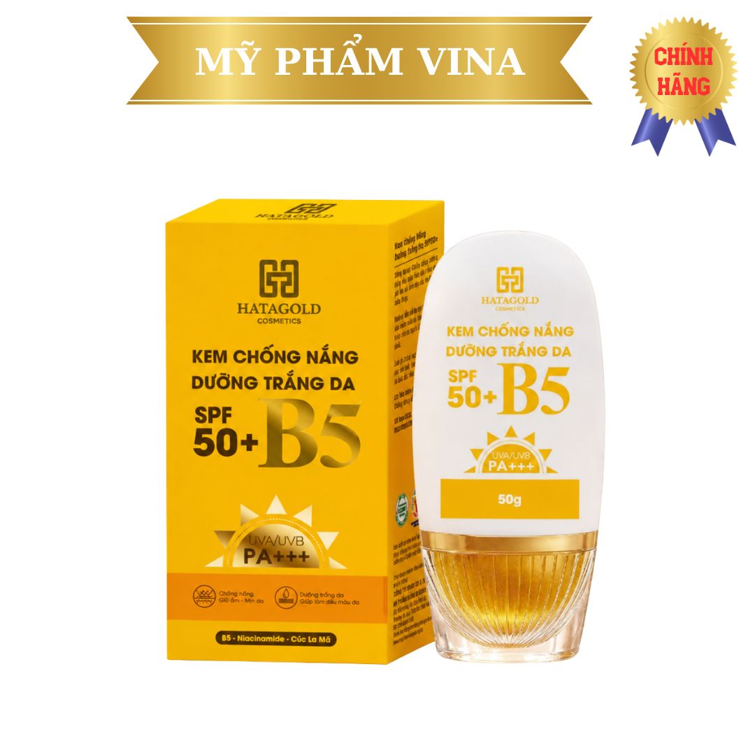 Kem Chống Nắng Hatagold B5 Chống Nắng Dưỡng Sáng Da Spf 50+ B5 Uva/Uvb Pa+++ 50g