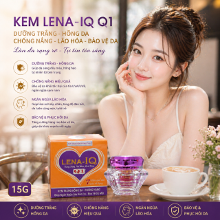 Kem LENA-IQ Q1 dưỡng trắng - Hồng da - Chống nắng - Lão hóa - Bảo vệ da  (20g)
