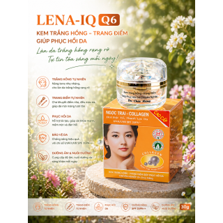 Kem LENA-IQ Q6 trắng hồng - Trang điểm - Giúp phục hồi da (30g)