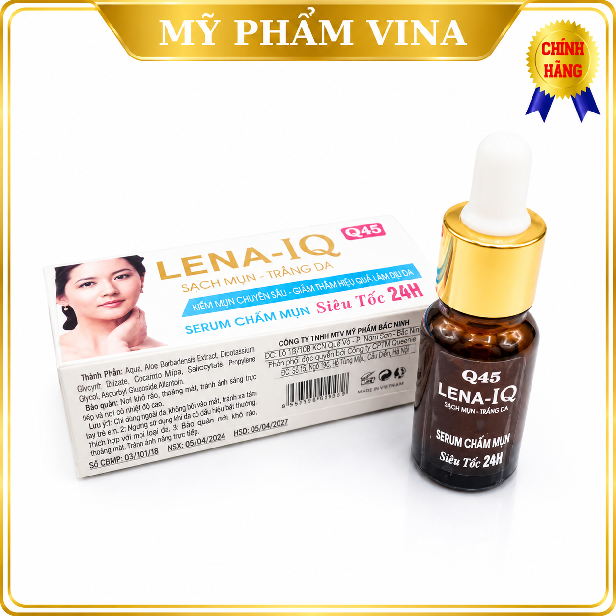 Serum chấm mụn siêu tốc LENA-IQ Q45 (10g) 2