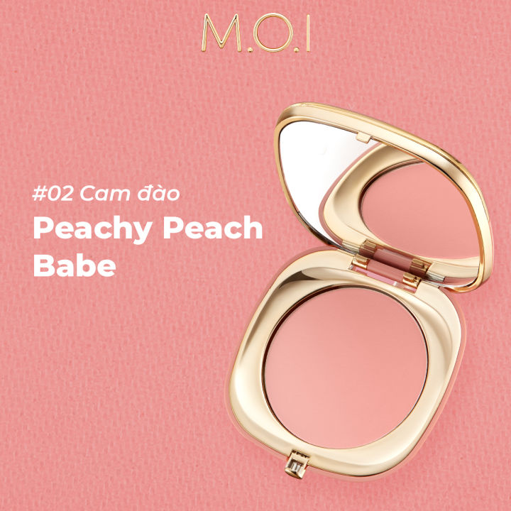 PHẤN MÁ HỒNG M.O.I HỒ NGỌC HÀ No.2 – Peachy Peach Babe – Cam Đào 1