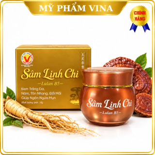 Kem Sâm Linh Chi Lulan B5 trắng da, mờ nám, tàn nhang