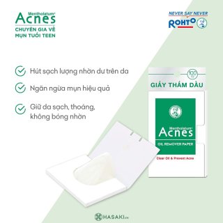 Giấy thấm dầu Acnes Mentholatum 100 tờ/gói