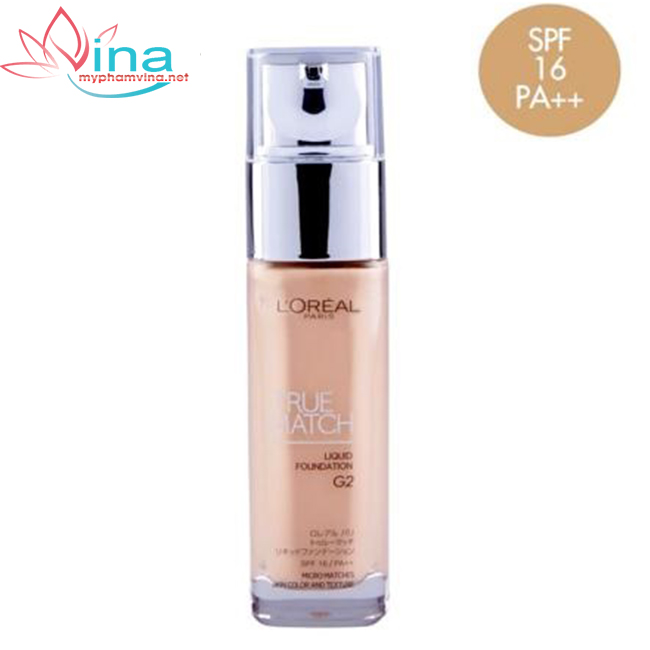 Kem Nền Dưỡng Ẩm Loreal True Match Liquid Foundation G2 30ml 2