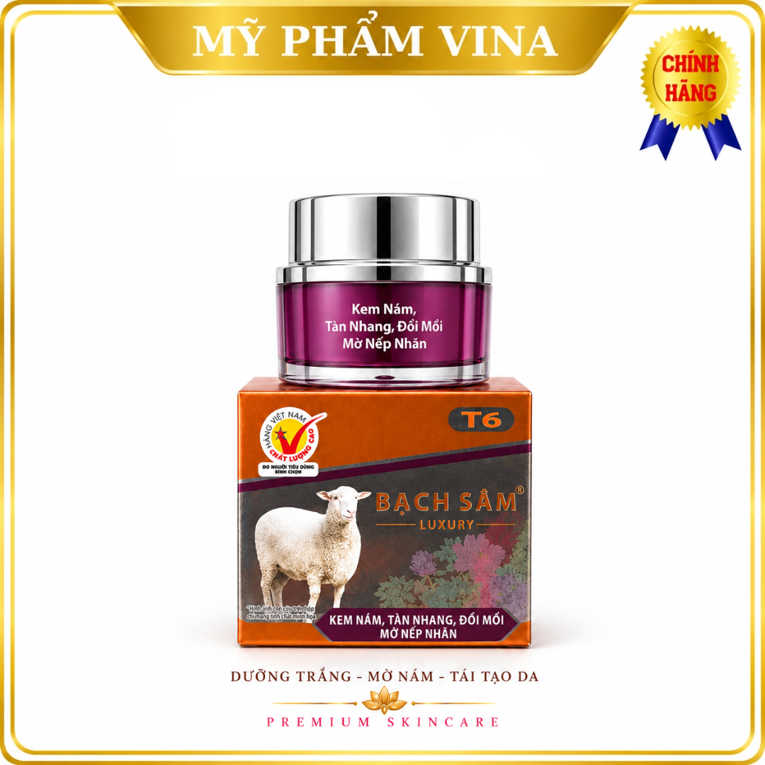 Kem Bạch Sâm T6 LUXURY Sạch Nám Tàn Nhang Đồi Mồi Chống Nhăn Dưỡng Trắng Phục Hồi Da 2