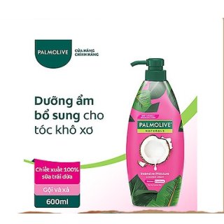 Dầu Gội Xả 2 Trong 1 Palmolive - Dưỡng Ẩm Bổ Sung Từ Sữa Dừa 600ml