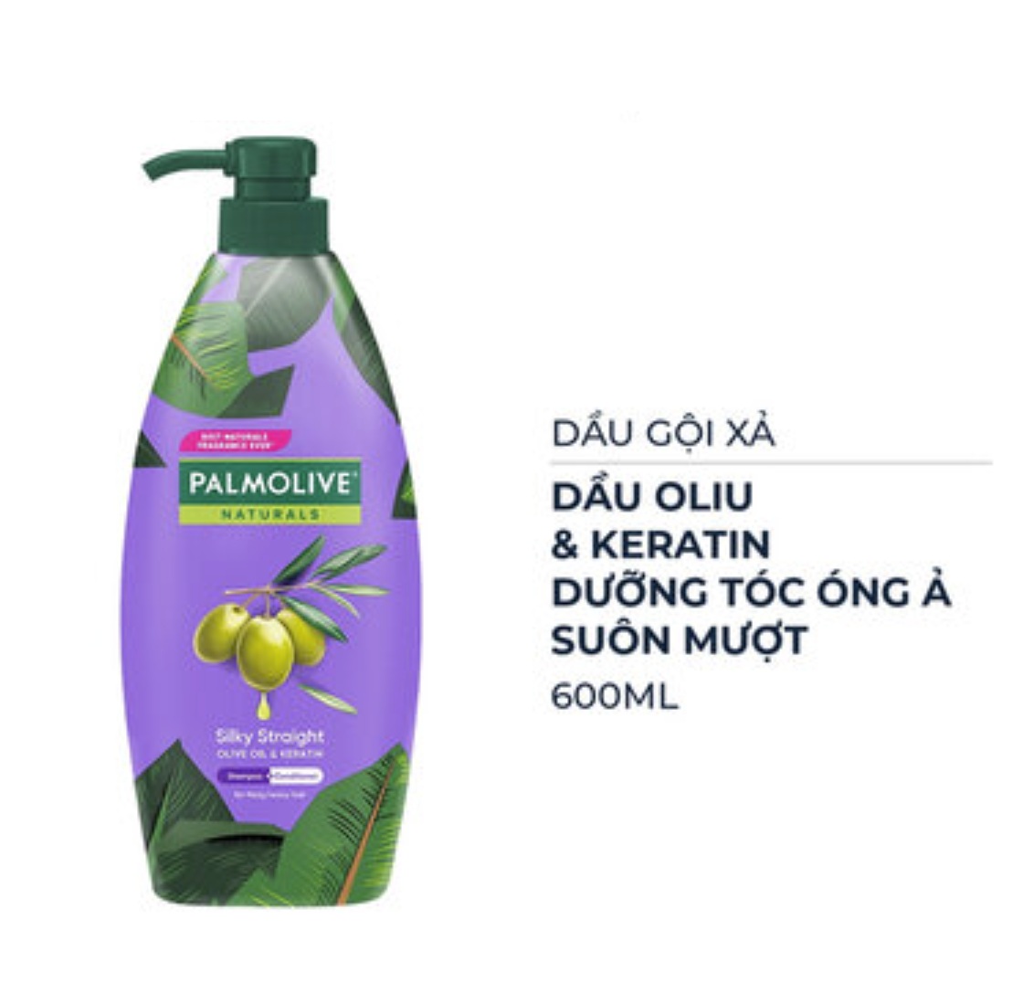 Dầu gội và xả Palmolive Dầu Ô liu & Keratin 600ml 2