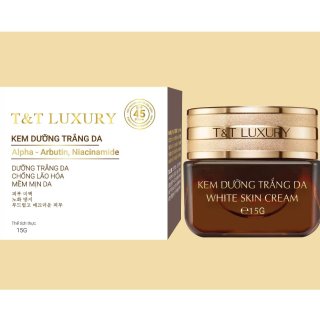 Kem T&T LUXURY dưỡng trắng da - lão hoá - mềm mịn da - SPF 45 PA ++ 15gr