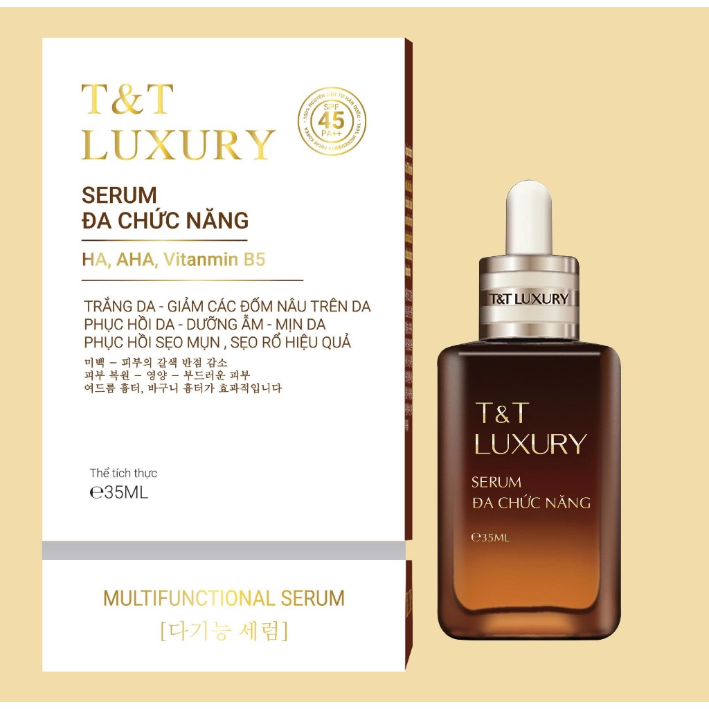 SerumT&T LUXURY đa chức năng trắng da - giảm các đóm nâu trên da - phục hồi da - dưỡng ẩm, mịn da  35ml 1